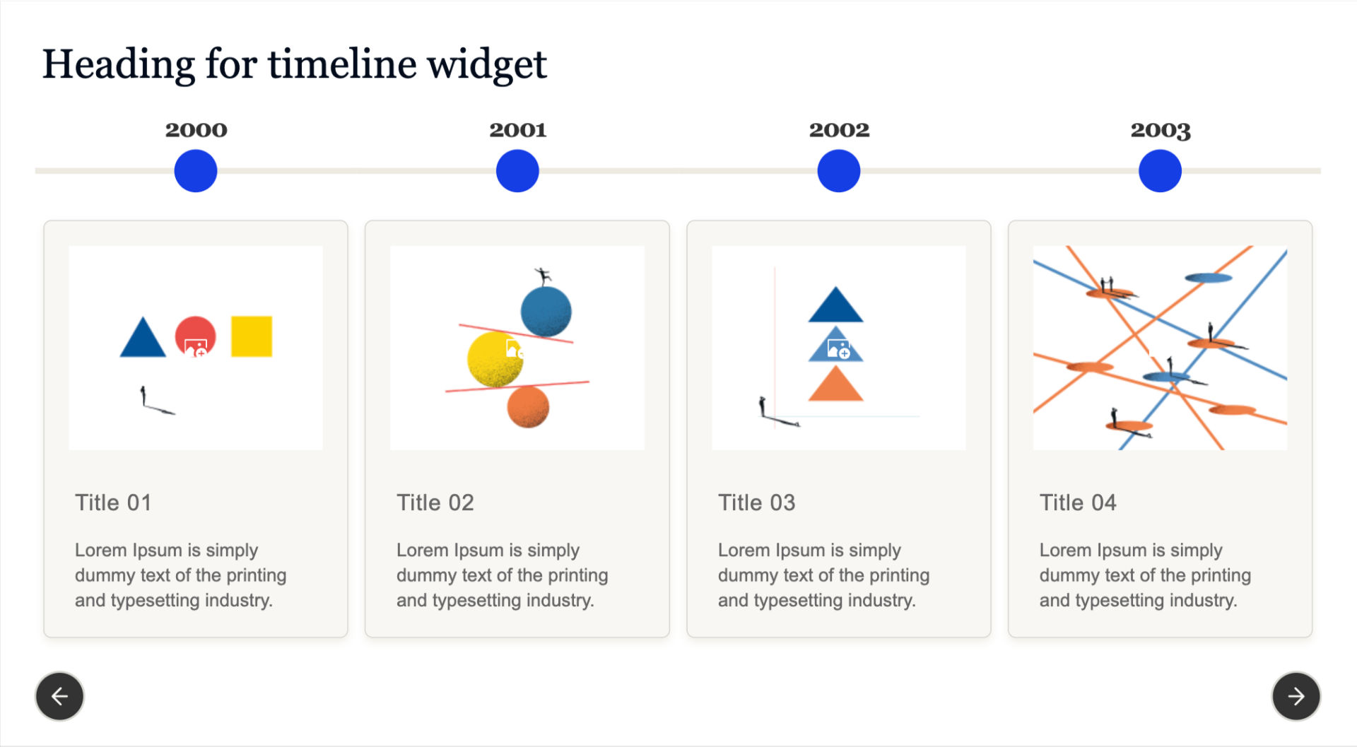 Timeline widget