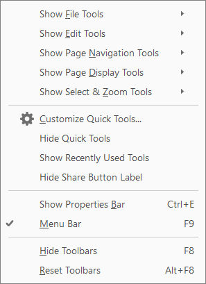 Choose the tools you want to appear