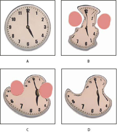 Photoshop Reconstruction based on distortions in frozen areas
