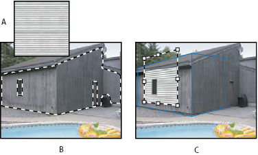 Photoshop Een element in Perspectiefpunt plakken