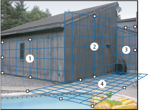 Photoshop Meerdere vlakken afscheuren