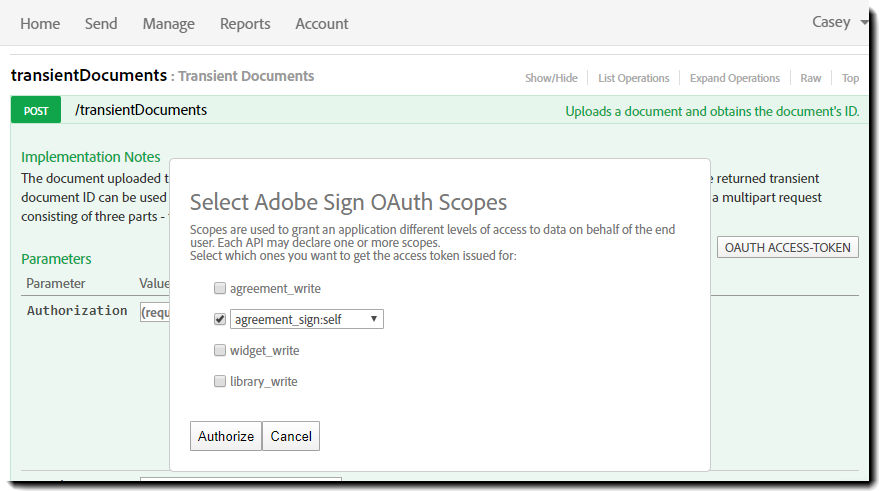 OAuth Scopes