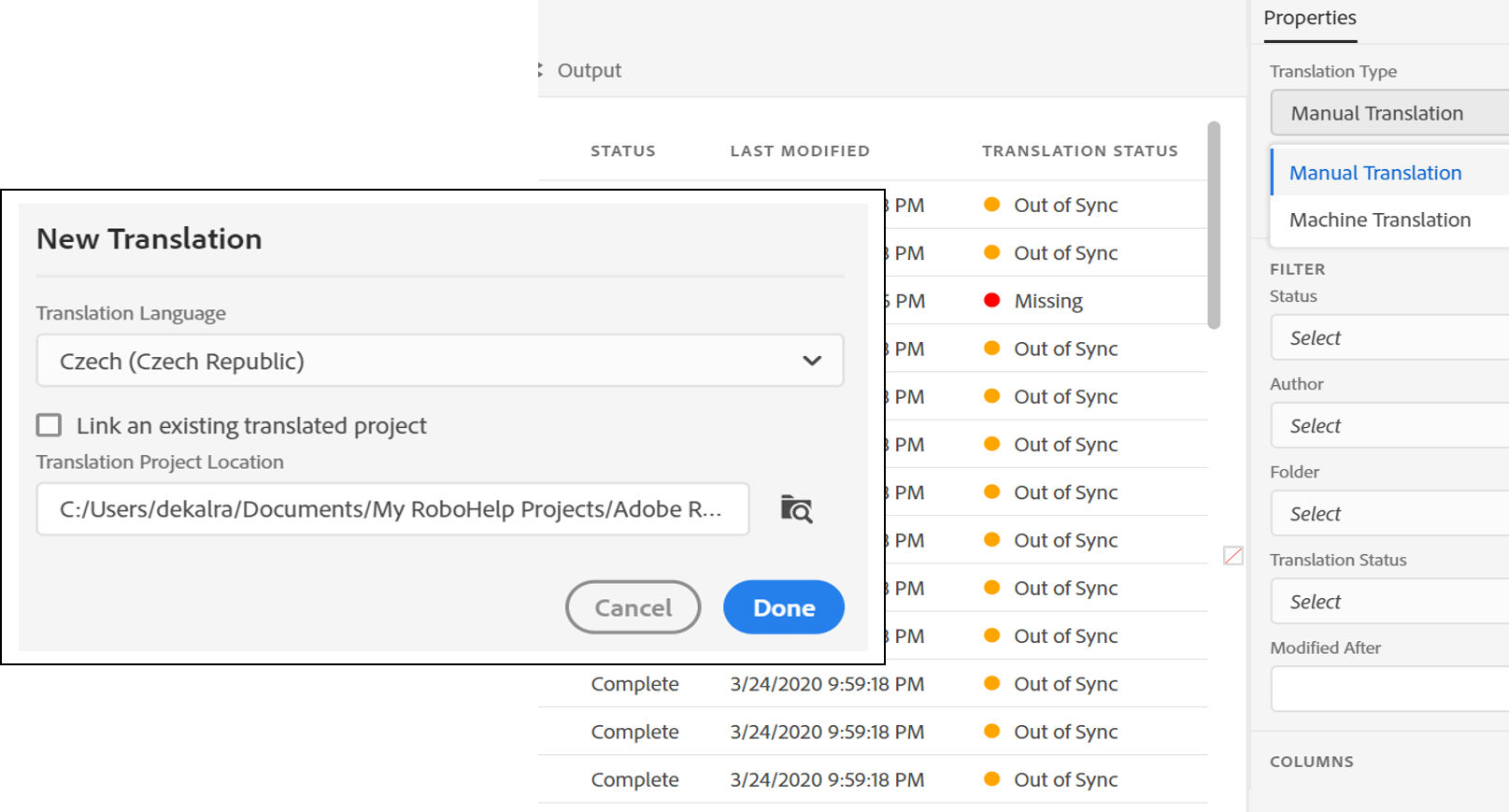 Translation Workflow