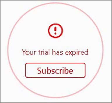 Trial expired error