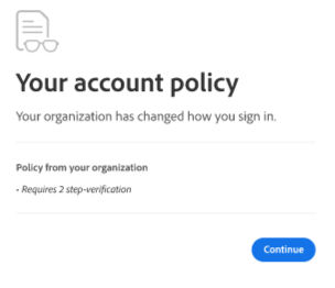 Account policy changes