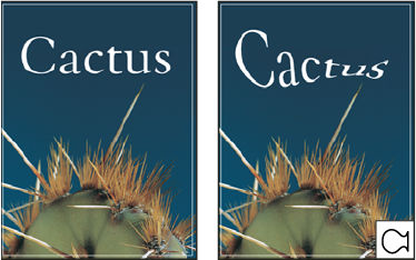 כתב שעוקם בסגנון Fish ב-Photoshop