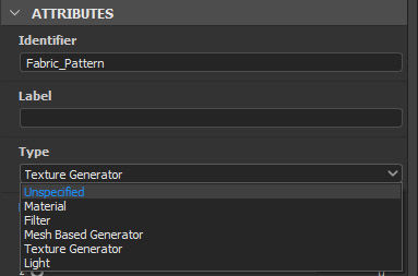 Substance graph's Type attribute