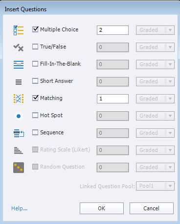 Types of knowledge check slides