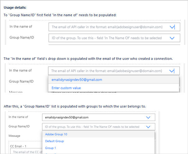 Create an agreements with users in mutliple groups.