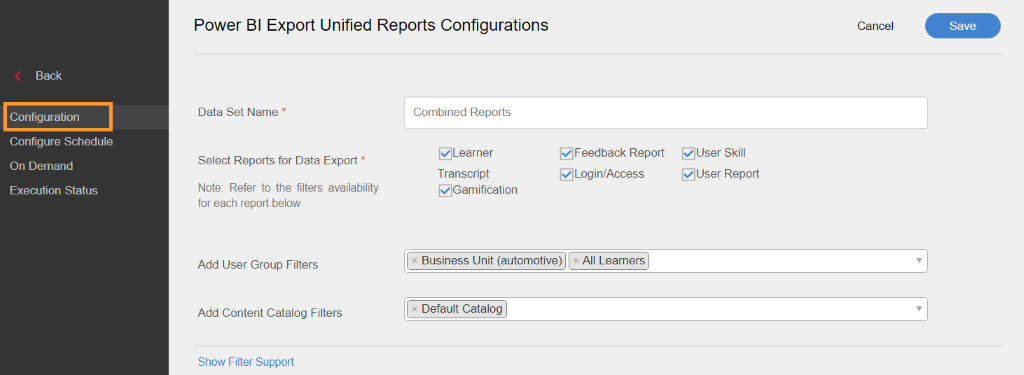 Unified Power BI reports