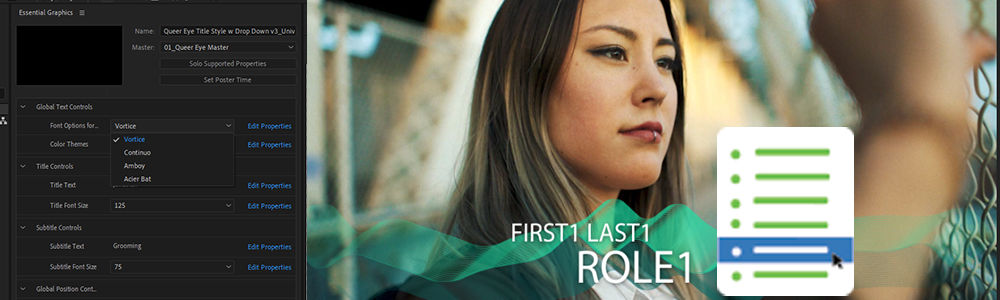 dropdown menu control