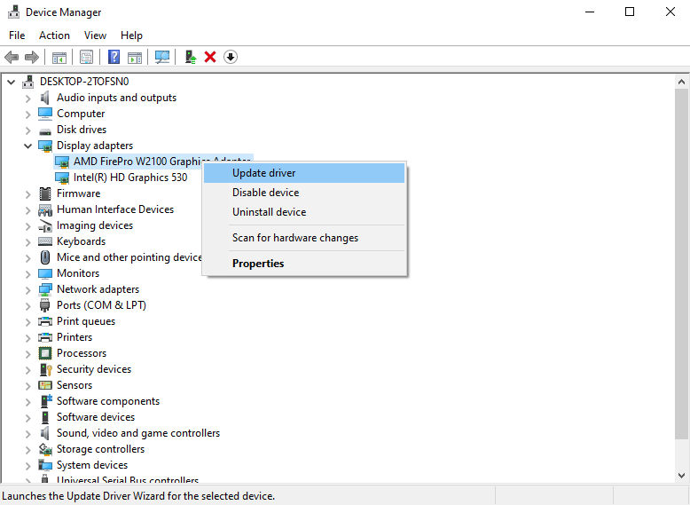 Update driver