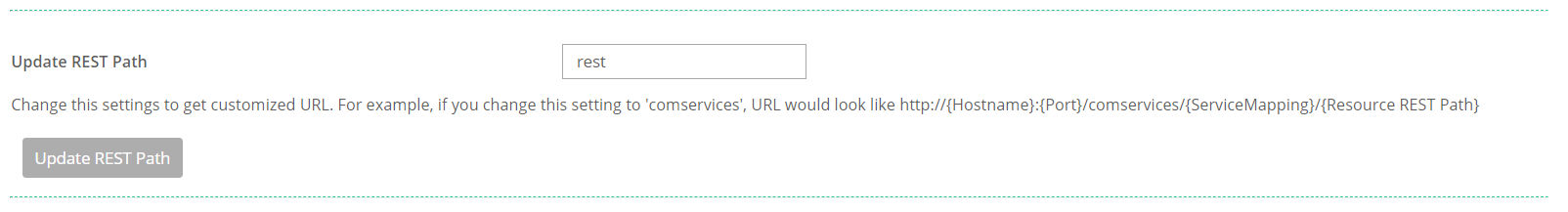 Update REST path