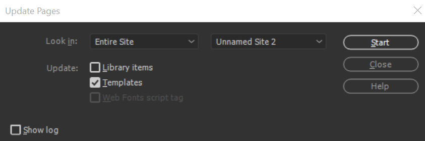 Update documents in templates