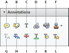 Annotations panel