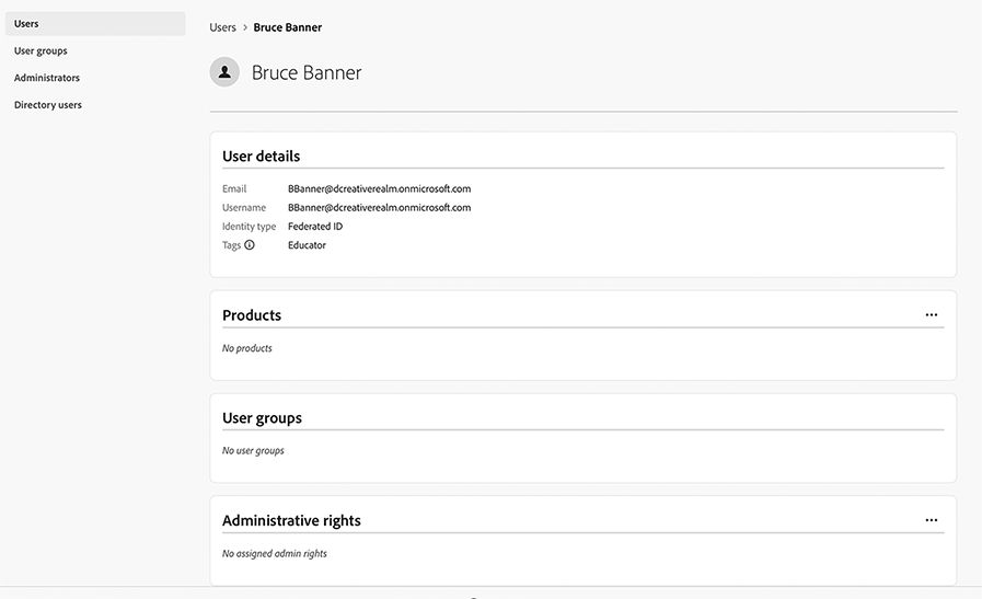 User roles