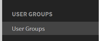 User groups