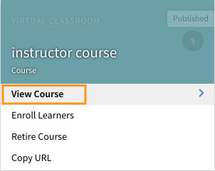 View courses