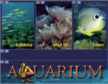 Photoshop Web page divided into slices