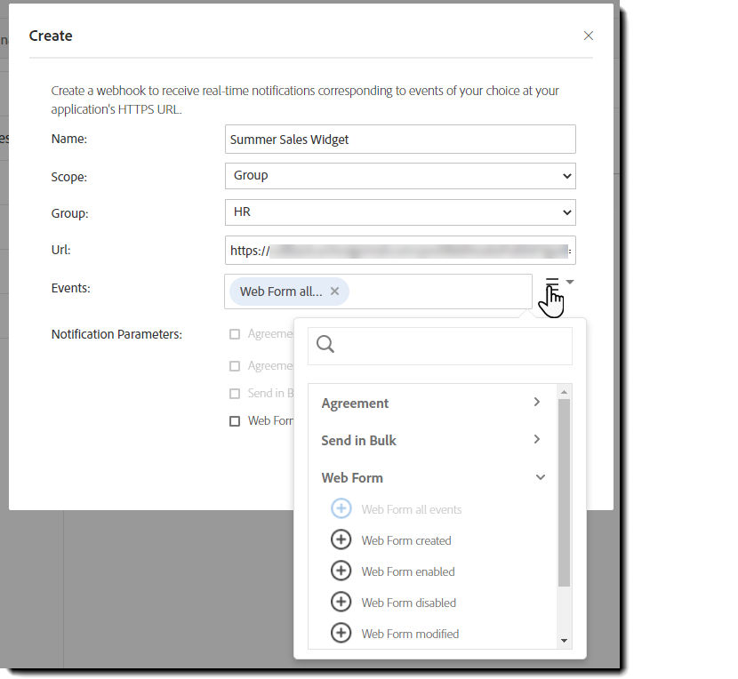 Configure the webhook