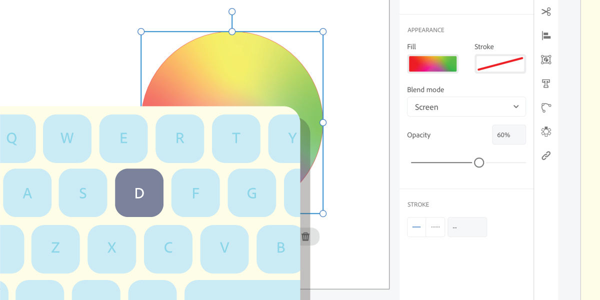 D is the keyboard shortcut to reset the Appearance settings to default style