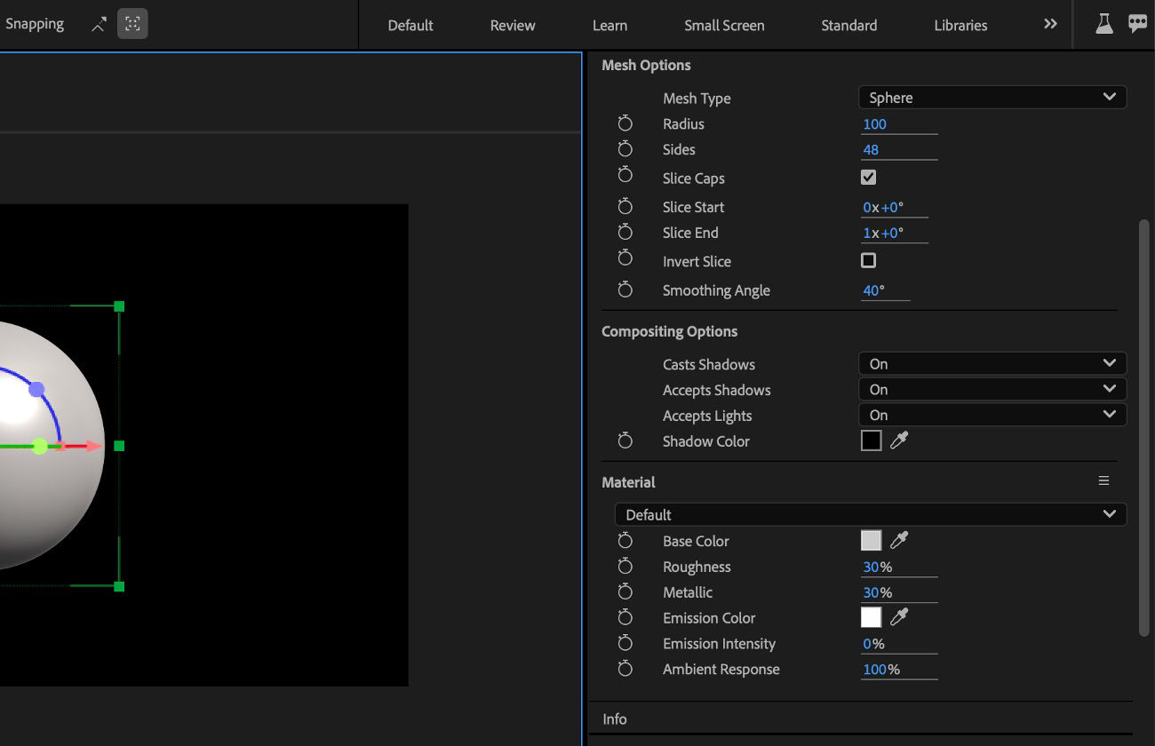 The Cylinder parametric mesh is selected and in the Properties panel, there are different controls to use under Mesh Options and Bevel Options.