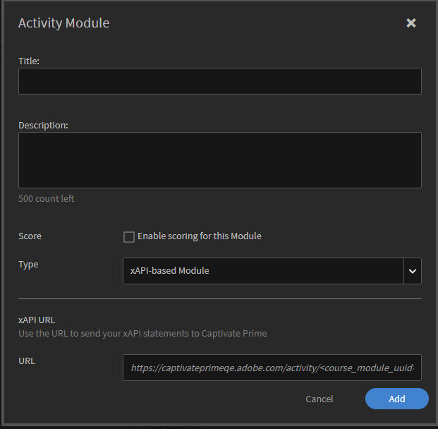 Creación de módulos basados en x-API