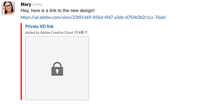 Password protected private link
