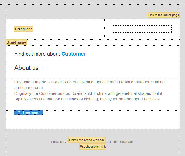 Personalization fields and content blocks in Dreamweaver