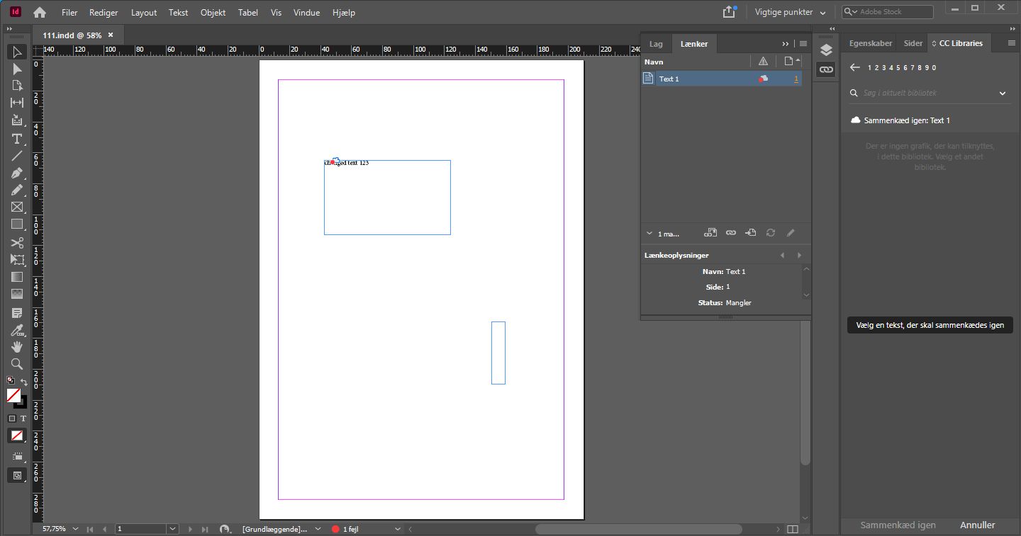 cloud-ikoner i InDesign-dokumenter
