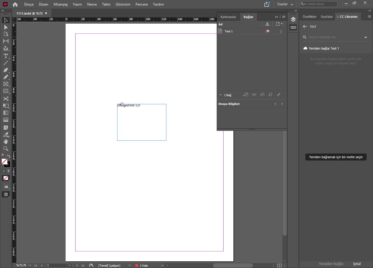 InDesign belgelerindeki bulut simgeleri
