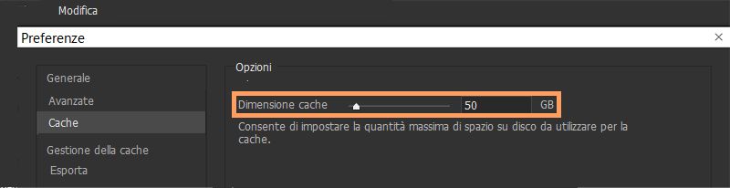 Cursore Cache migliorato