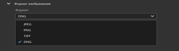 Выберите нужный формат изображения в соответствии с вашими требованиями.