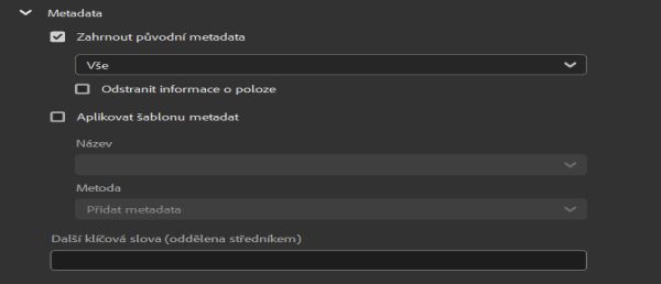 Prozkoumejte různé možnosti související s metadaty v aplikaci Adobe Bridge. 