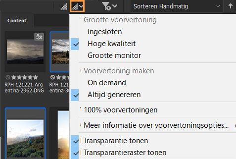 Verbeterde voorvertoningskwaliteit