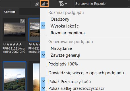 Ulepszona jakość podglądu