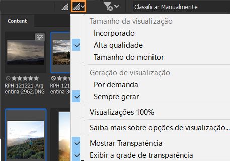 Qualidade de visualização aprimorada