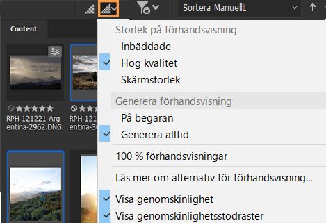 Förbättrad kvalitet på förhandsvisningen