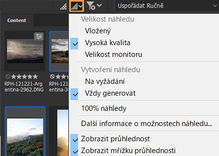 Vylepšená kvalita náhledu