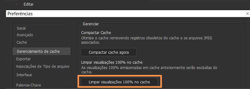 Excluir visualizações 100%
