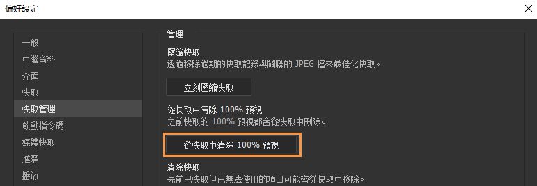 刪除 100% 預視