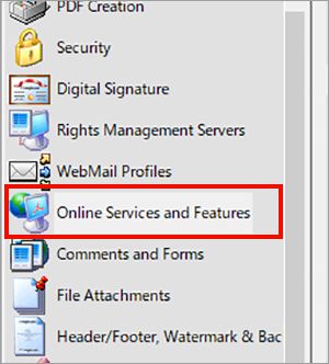 Online services and Features