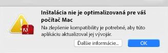 Upozornenie pre 32-bitovú verziu v&nbsp;systéme macOS 10.13 High Sierra