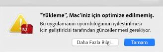 MacOS 10.13 High Sierra'da 32 bit uyarısı