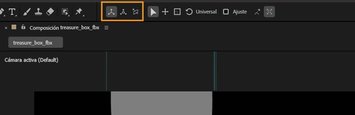 Se resaltan diferentes modos de ejes para indicar claramente qué modo de eje está actualmente activo.
