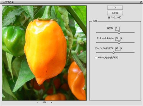 画像のノイズを減少させる方法 （Photoshop Elements 11）