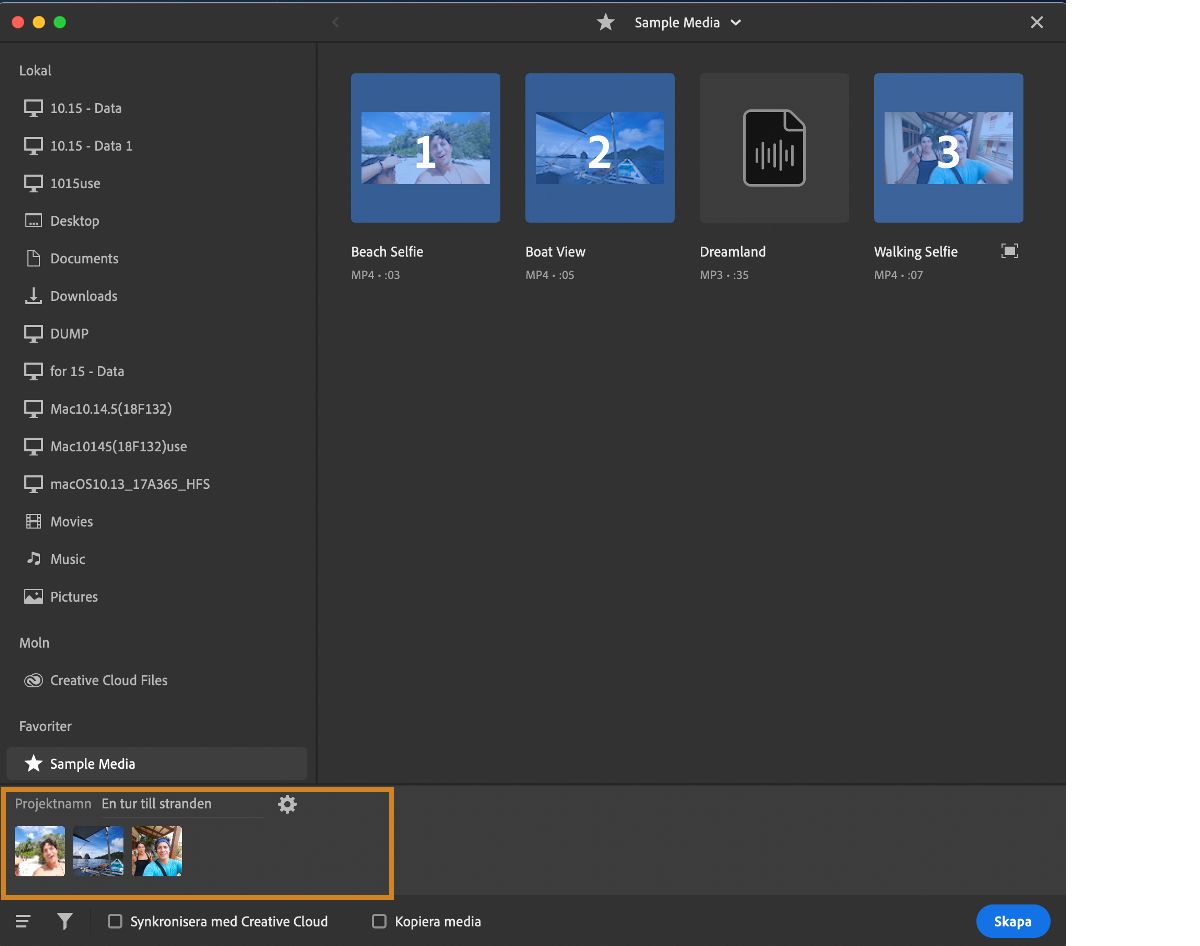 Lägg till mediefiler
