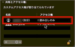 共有とアクセス権