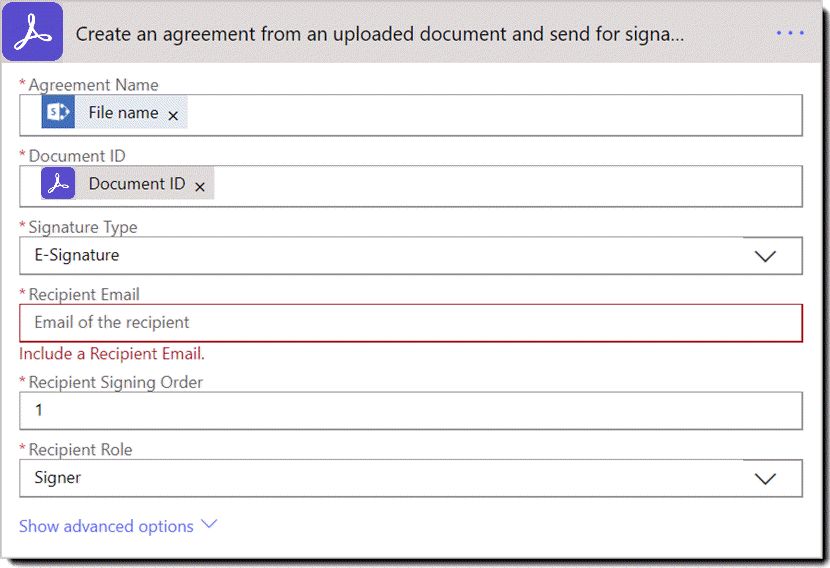 Handling: Upload et dokument, og få et dokument-id