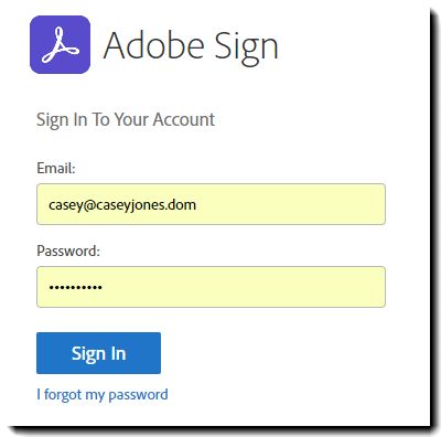 OWA Godkendelse til Adobe Sign 